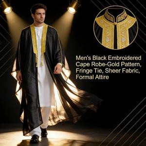 2026년 신상 중동 남성 로브 아랍 긴 소매 예복