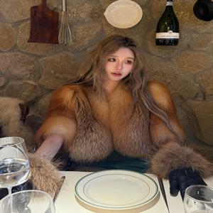 우아한 숏 퍼 코트, 고급스럽고 가벼운 큐리어스 스타일, 파리지앵 드림 리턴, 캐주얼 데일리, 젊은 여성들을 위한 보온성