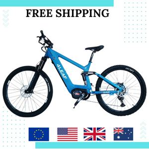 미드 드라이브 풀 서스펜션 MTB 전기 자전거 오프로드 전자 카본 파이버 전기 자전거