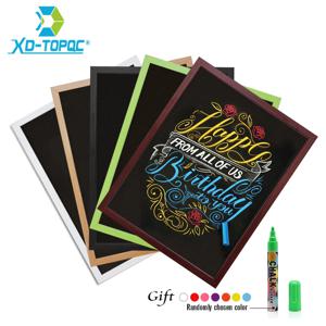 새로운 30*40cm 칠판 15 색 MDF 프레임 선택 A3 자기 칠판 건조 지우기 게시판 나무 메시지 분필 보드