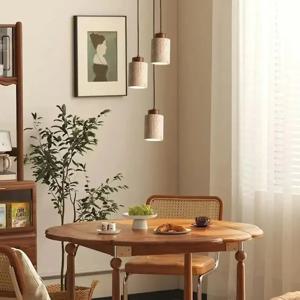 일본 모던 디자이너 와비사비 침실 침대 옆 조명 바 B&B 노란색 동굴석 샹들리에 침대 옆 걸이형 와이어 램프