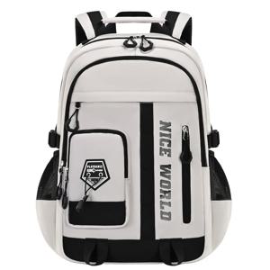 소년 소녀를위한 십대 학교 배낭 멋진 대형 책가방 학생 배낭 많은 주머니 대학 중학교 가방