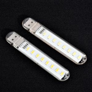 1개 8 LED 미니 휴대용 USB 램프 DC 5V 캠핑용 USB 조명 PC 노트북 모바일 파워뱅크 가젯