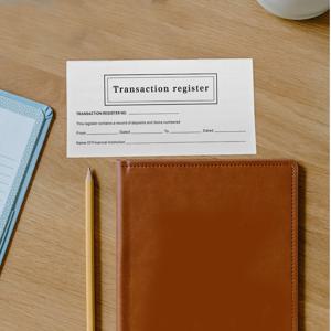 거래 기록부 효율적인 수표 사용 추적 도구 일일 예산 관리용 개인 회계 노트