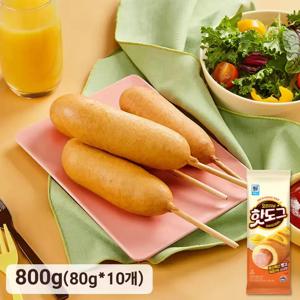 [사조공식샵]국민간식 오리지널 핫도그 80g * 10개