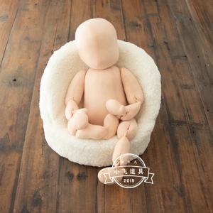 사진 작가 연습 스튜디오를위한 신생아 훈련 인형은 모든 포즈에 대한 액세서리 수제 50cm 인공 면화 인형이 있어야합니다