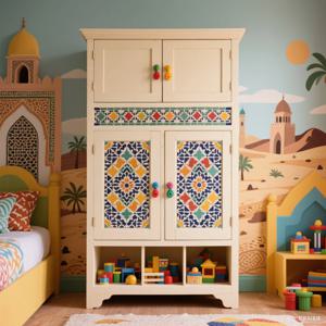 AOLIVIYA 장난감 캐비닛 만화 선반 보관 상자 침대 옆 책 주최자 북유럽 다기능 B90563