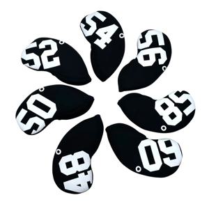 간단한 샌드 웨지 골프 클럽 헤드 커버, 48 ° - 60 ° 프린트 아이언 커버, 프로텍터 골프 아이언 헤드 커버, 골프 액세서리, 1PC