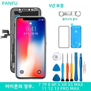 아이폰 X XR XS MAX 11 12 PRO MAX LCD 디스플레이 아이폰 7 8 플러스 X XS 11 인셀 스크린 3D 터치 트루 지원