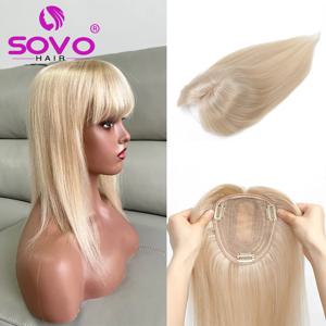 SOVO 여성용 헤어 토퍼 실제 인간 헤어 토퍼 10 
