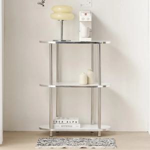 [레드팩토리] 라로 라운드 다용도선반 (무료배송) 렌지대 인테리어선반  수납선반 수납장 펜트리 진열장 3단선반