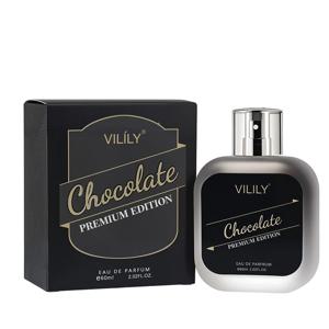 Vilily 남성용 미식가 향수 60ml 프리미엄 멜로우 초콜릿 향기 매력적인 코코넛 커피 라이트 향수 우디 천연 스프레이