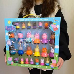 페파피그, 여자아이, 네 사람, 장난감 인형, 남자아이와 어린이복