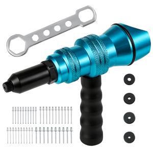 리벳 건 어댑터 전동 드릴 및 무선 전동 드릴용 리벳 부착기 팝 리벳 간편 가공