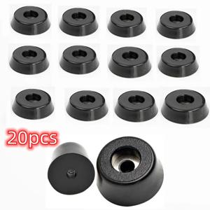 블랙 고무 발, 의자 바닥 보호대, 미끄럼 방지 가구 발, 테이블 다리 커버, 캐비닛 바닥 패드, 가구 다리, 20 개