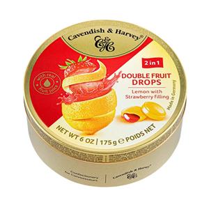 캐빈디쉬하비 더블프룻 레몬 캔디(딸기맛필링) 175g*9개