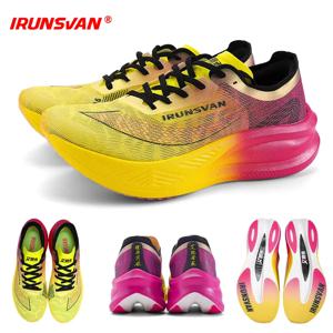 IRUNSVAN 나일론 카본 플레이트 전문 마라톤 러닝화 남성용 경량 쿠셔닝 트레이닝 아웃도어 스니커즈 여성용