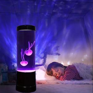 해파리 램프 LED 원격 제어 색상 변경 수족관 조명 8 색 홈 장식 조명 야간 조명 애완 동물 용품