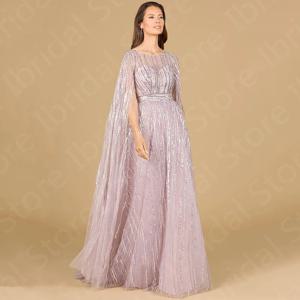 여성용 반짝이는 창백한 핑크 어머니 가운, 신랑의 스팽글 어머니, 원피스 2024 최신 웨딩 파티 원피스, 맞춤형