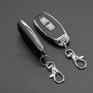 2CH 무선 원격 제어 복제 2 버튼 차고 문 오프너 송신기 433 MHz EV1527 학습 및 고정 코드 게이트 열쇠 고리