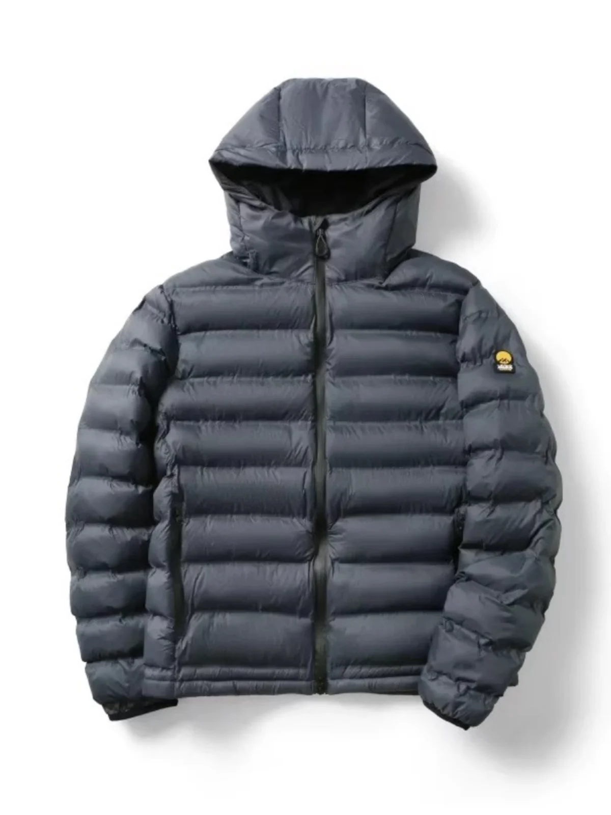 보온성 강화 야외용 남성용 코튼 재킷 후드 포함 무봉제 보온성 유지 다운 대체 젊은 스타일 긴 소매 지퍼 클로저