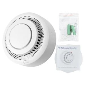 스마트 화재 감지기 스마트 화재 경보기 WiFi 배터리 구동 화재 감지기 실시간 홈 보안 무선 앱 알림 화재