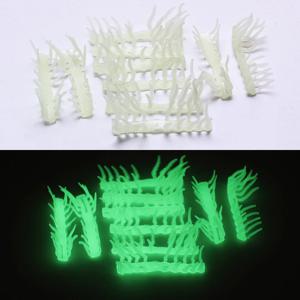 10 개 야광 나무 새우 발 나무 새우 액세서리 부드러운 고무 빛나는 미끼 가짜 미끼 액세서리.