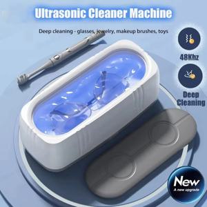 초음파 안경 클리너 48KHz 고주파 USB 자동 블루라이트 안경 클리너 가정용 보석 세척기