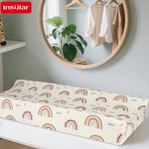 순면 쿠션 재사용 가능한 만화 기저귀 패드 커버 프린팅 디자인 소재 아기 통기성 기저귀 패드 시트 커버 1-3세