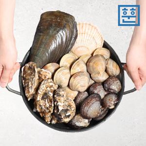 [훈훈수산] 모듬조개 조개구이 세트 / 완벽한 구성 / 조개찜 / 키조개 / 백상합 / 모시조개 / 전복 / 가리비