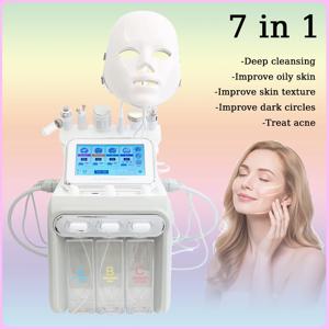 7 in 1 아쿠아 필링 하이드로 더마브레이션 머신 아쿠아 필링 딥 클렌징 페이스 리프팅 모공 여드름 관리 워터 옥시젠 전문가용