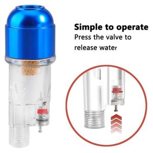 ABNJ 에어 브러시 미니 에어 필터 블루 에어 브러시 물 수분 오일 트랩 분리기 1PCS