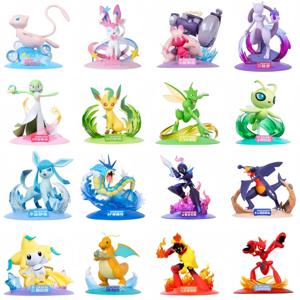 여러 스타일 FUNISM 정품 포켓몬 피규어 Gengar Mewtwo Sylveon 입상 애니메이션 모델 포켓 몬스터 장난감 수집 선물
