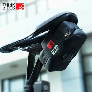 ThinkRider 자전거 안장 가방 0.5L 미니 휴대용 테일 백 MTB 로드 바이크 도구 키트 수리 가방 반사 사이클링 액세서리