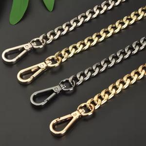손으로 짠 어깨 핸드백 DIY 수제 분리 스트랩 용 금속 알루미늄 가방 체인 교체 부품 액세서리