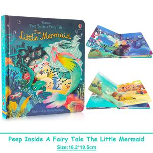 어스본 동화 속 속을 들어다보기 인어공주 3D 플랩 보드북 어린이 독서 교육용 영어 그림책