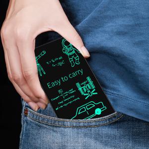 6.5인치 전체 화면 LCD 쓰기 태블릿, 휴대용 디지털 메모장, 경량 포켓 디자인, 창의적인 스케치 제도에 이상적