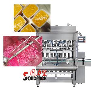 솔리드팩 자동 주스 펄프 액체 과립 충전기