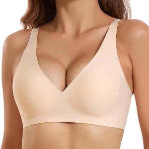 섹시한 원활한 브래지어 와이어 무료 브래지어 조정 가능한 무선 브래지어 여성 속옷 여성 패딩 Bralette 란제리 Intimates를 밀어