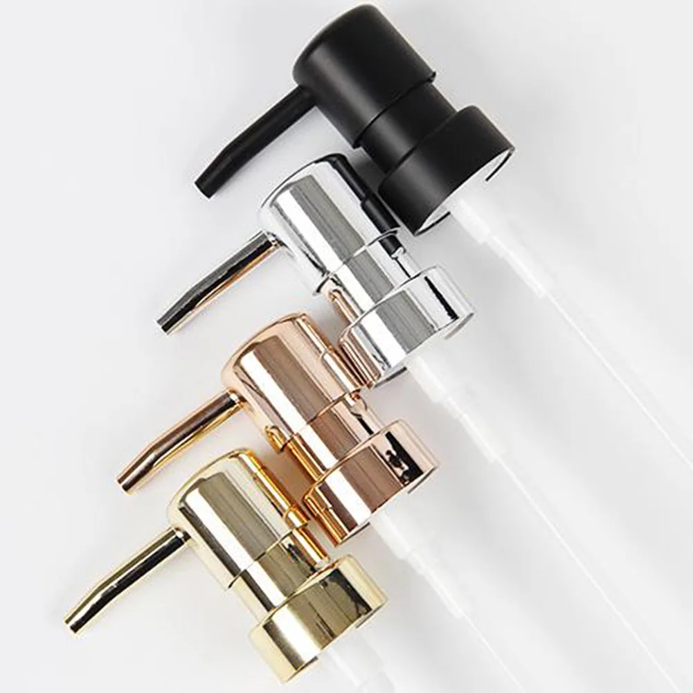 1 세트 비누 펌프 액체 펌프 헤드 로션 디스펜서 헤드 라운드 헤드 28 스레드 목욕 병 프레스 노즐 ABS 로션 펌프 헤드