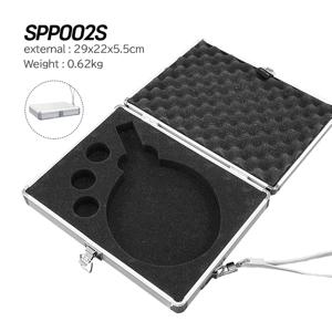 SPP002-SILVER  29x22x5.5cm 1구 탁구채 탁구공 보관 알루미늄케이스, 알리칸 사각 알루미늄 소재 탁구 케이스, 알루미늄 케이스, 탁구 라켓 케이스,