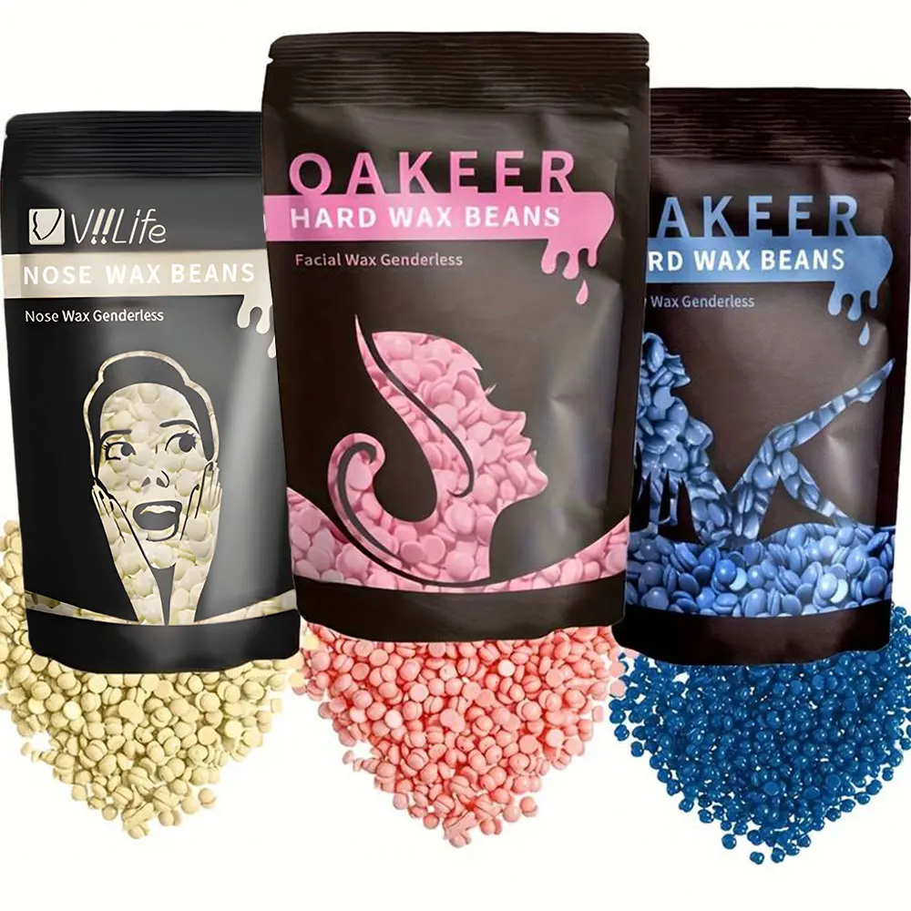 50g/100g 하드 왁스 콩 솔리드 헤어 리무버 스트립 없음 제모 핫 필름 왁스 비드 제모 전신 비키니 다리 눈썹