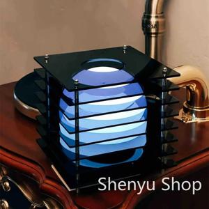 16 색상 충전식 책상 램프 창의력 아크릴 침실 주변 조명 데스크탑 장식 룸 소품 홈 장식 야간 조명