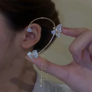   IA BEAR 태슬 이어 커프 피어싱이 필요하지 않음 모든 귀걸이 요구 사항을 위한 패셔너블한 액세서리