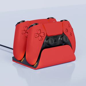 PS5 컨트롤러용 고속 충전 도크 듀얼 무선 게임 패드 충전기 스테이션 PlayStation 5 충전 스탠드 액세서리