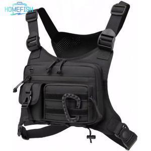 홈피쉬 남녀공용 아웃도어 체스트 백, 러닝, 사이클링용 전술 조끼, 스포츠 및 운동용 EDC 체스트 팩 리그