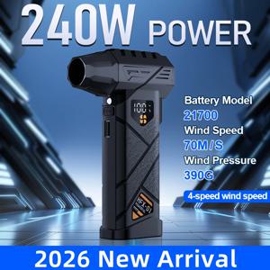 580000 RPM 강력 터보 블로워 무선 먼지 제거기 고속 브러시리스 모터 380g 블로잉 포스 파워뱅크 기능 포함