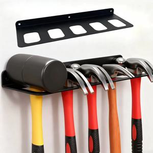 헤비듀티 벽걸이형 해머 랙, 헤비듀티 금속 공구 홀더, 차고, 작업장용 고중량 용량 공구 걸이