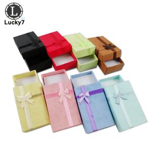 108pcs/lot 종이 목걸이 귀걸이 반지 상자 보석 세트 디스플레이 상자 포장 상자 선물 상자 보관 및 정리 상자