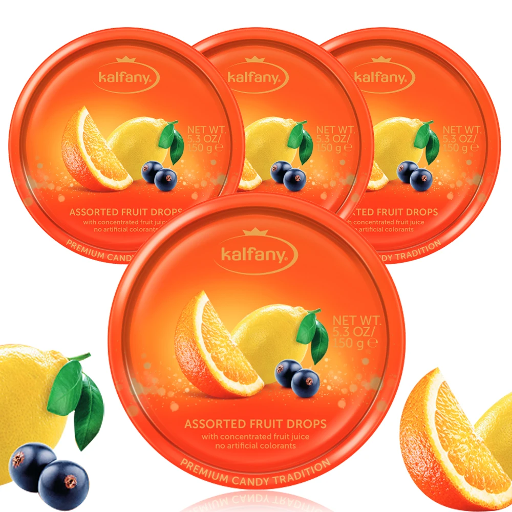 칼파니 혼합과일맛 독일 하드캔디 4개